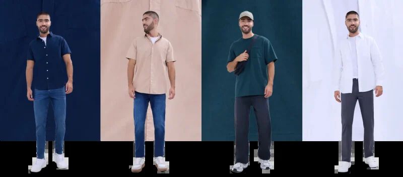 ropa para hombre basica
